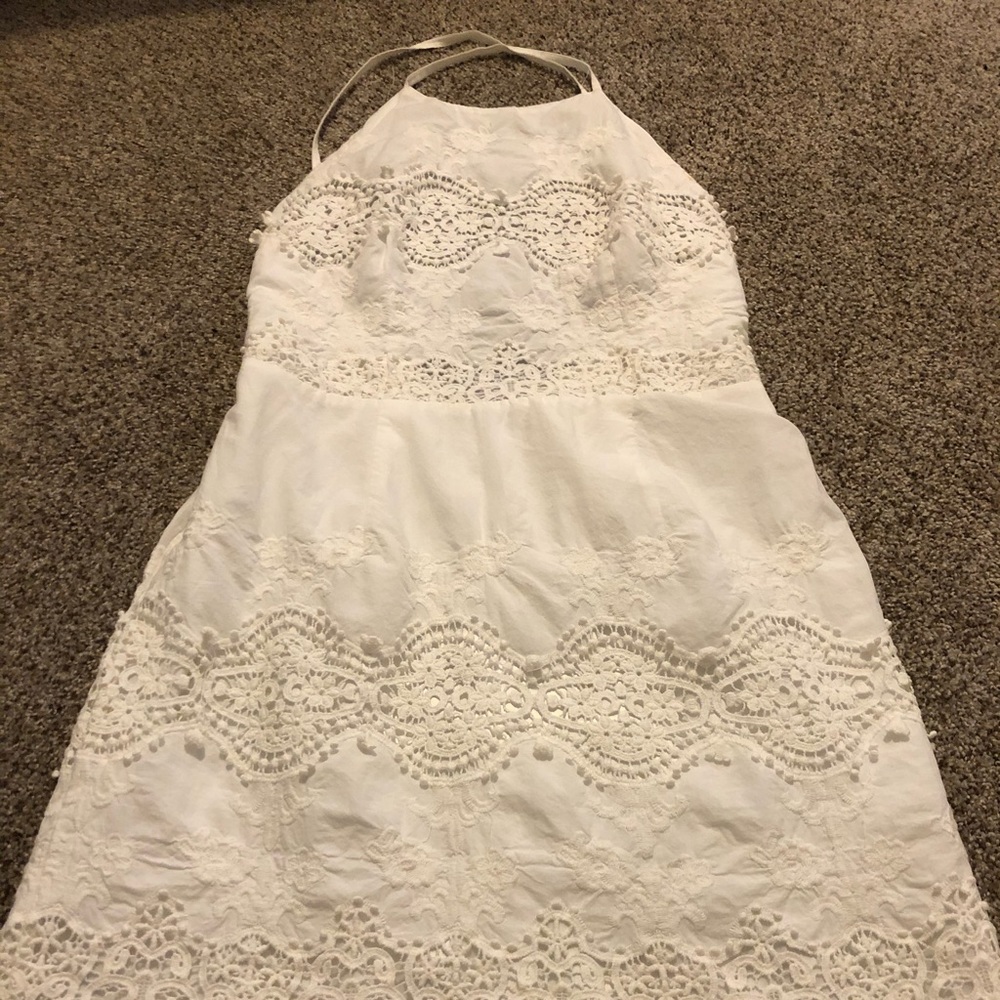 Altar'd State White Lace Mini Dress